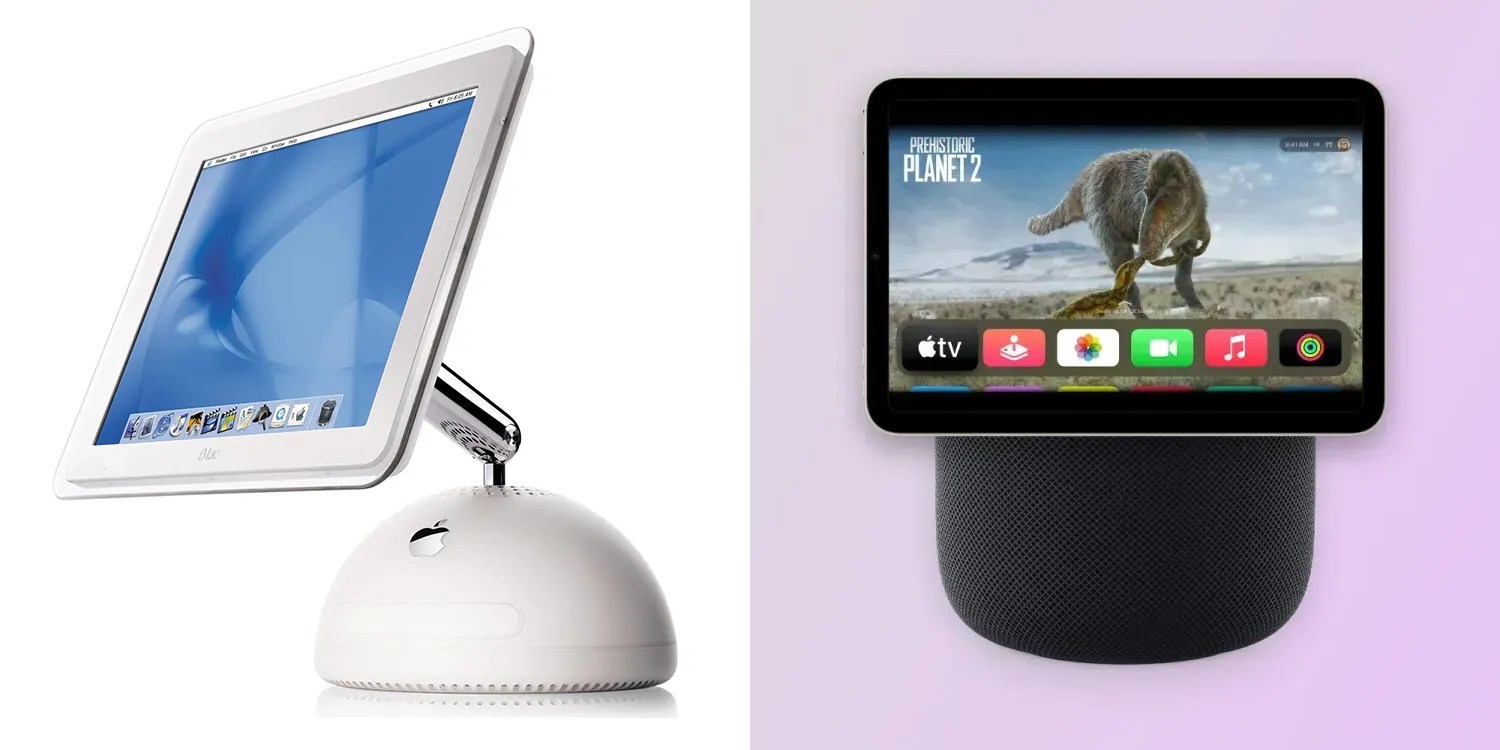 Apple's robot iPad might borrow design cues from the G4 iMac (left)