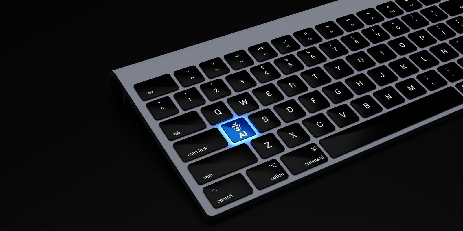 US government tackling AI dangers | Keyboard with AI key