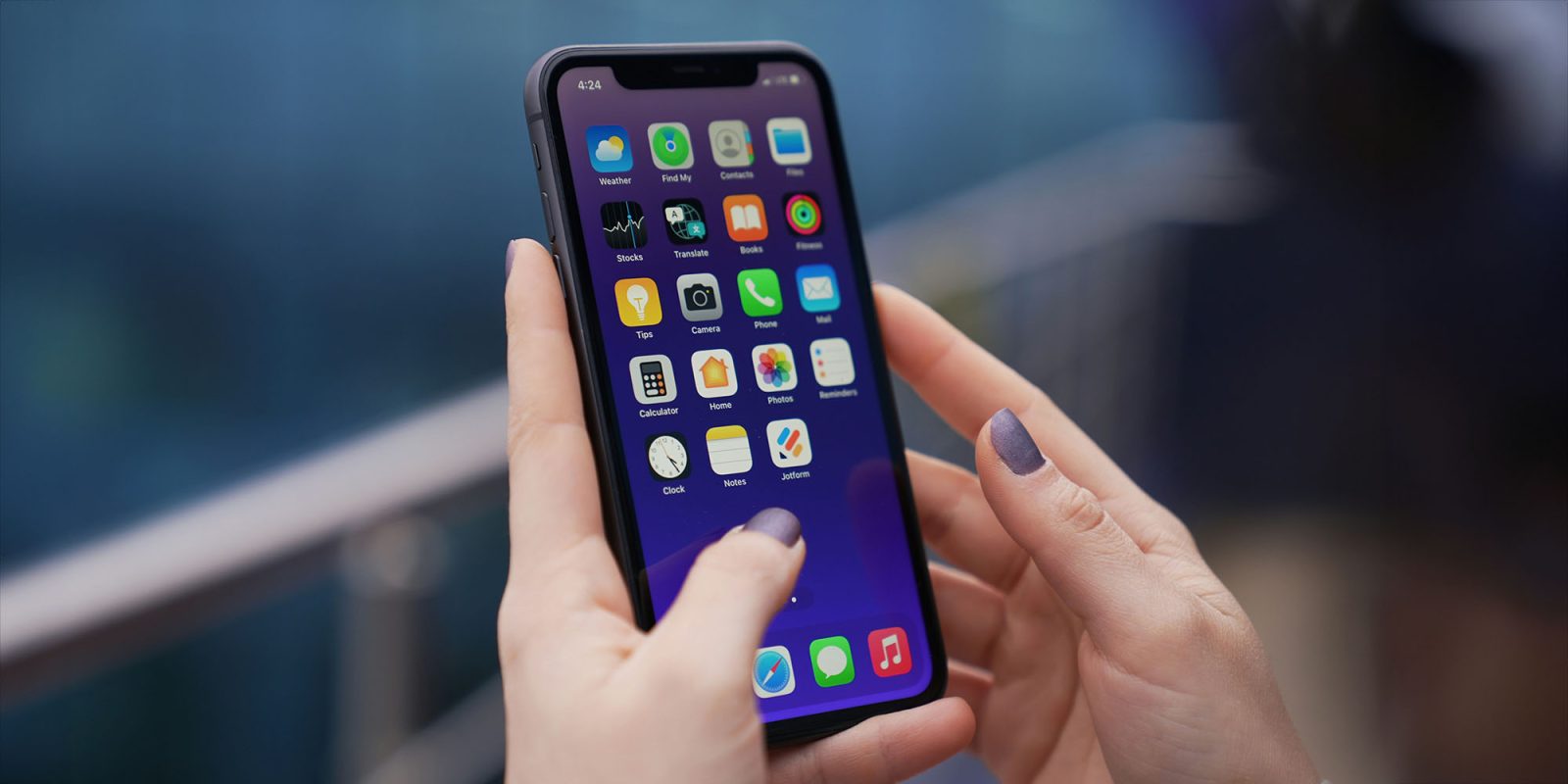 Click to Cancel | Close up of someone using an iPhone