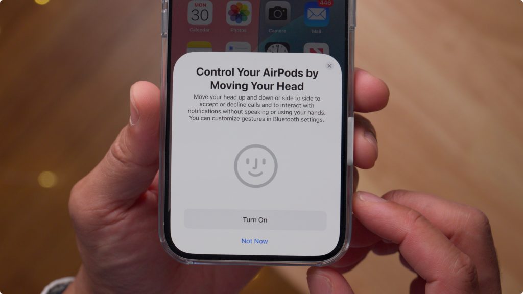 Control AirPods with head gestures