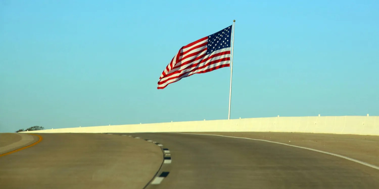 TSMC Arizona chip plant still has 50% Taiwanese workers in the run-up to production | US flag seen from road
