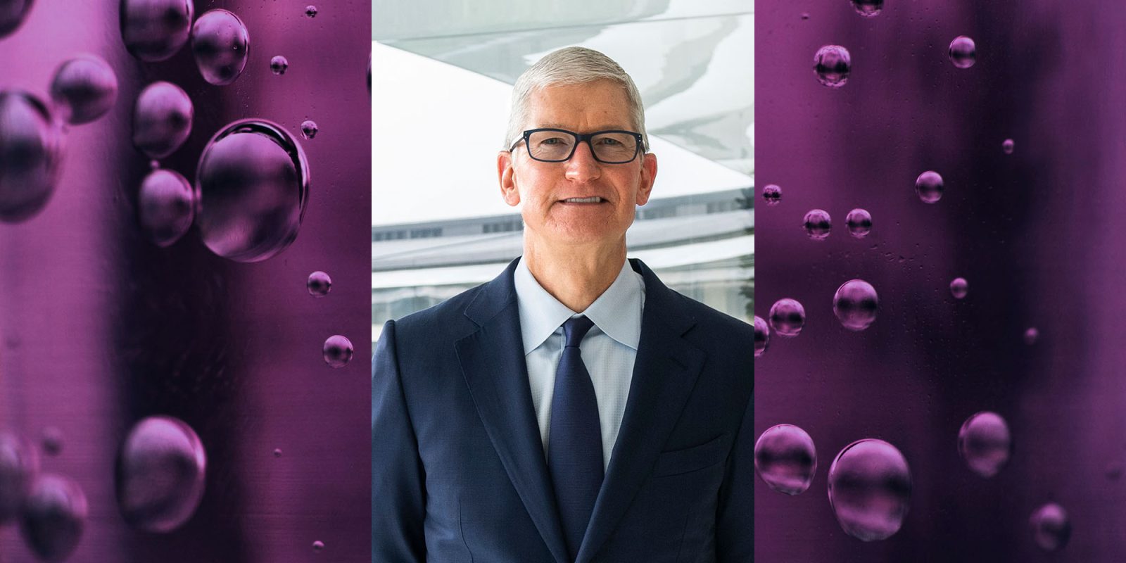 Tim Cook Wired interview | Cook seen against abstract background