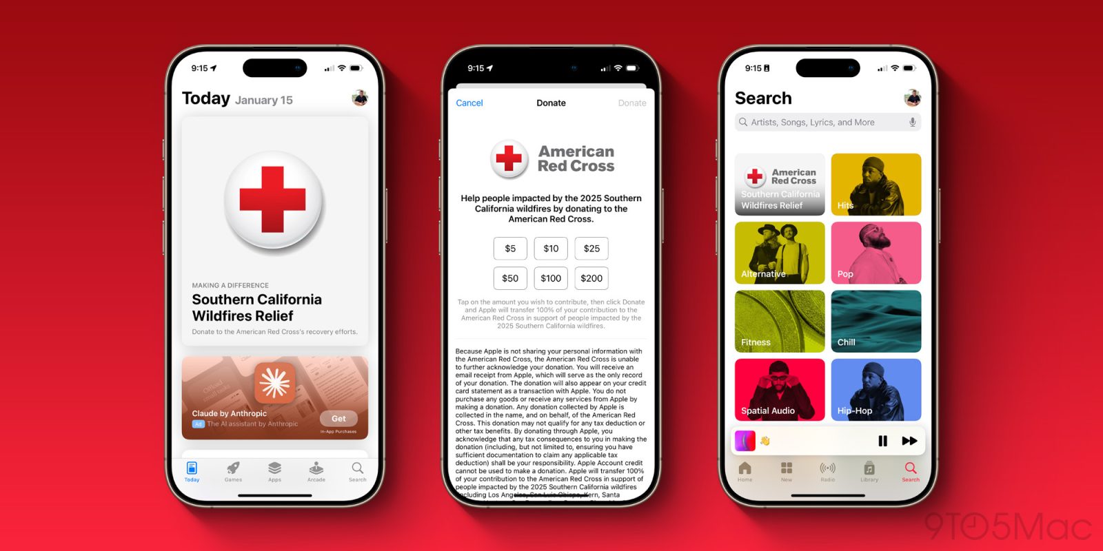 Tim Cook invites you to donate to the Red Cross to assist LA wildfire recovery | Screengrabs