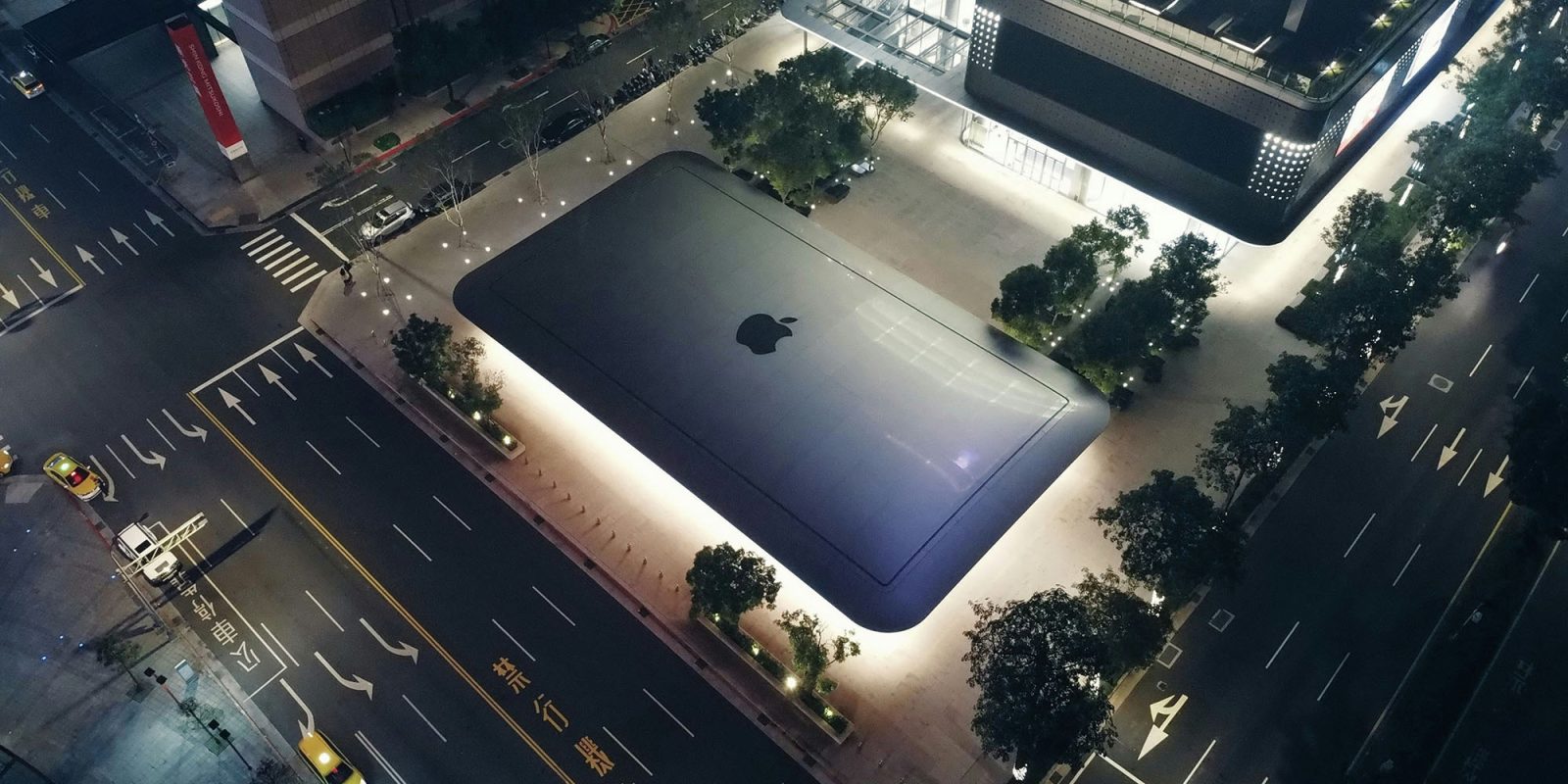 Trump's proposed tariffs on imported chips likely wouldn't affect Apple devices | Apple Store seen from the air