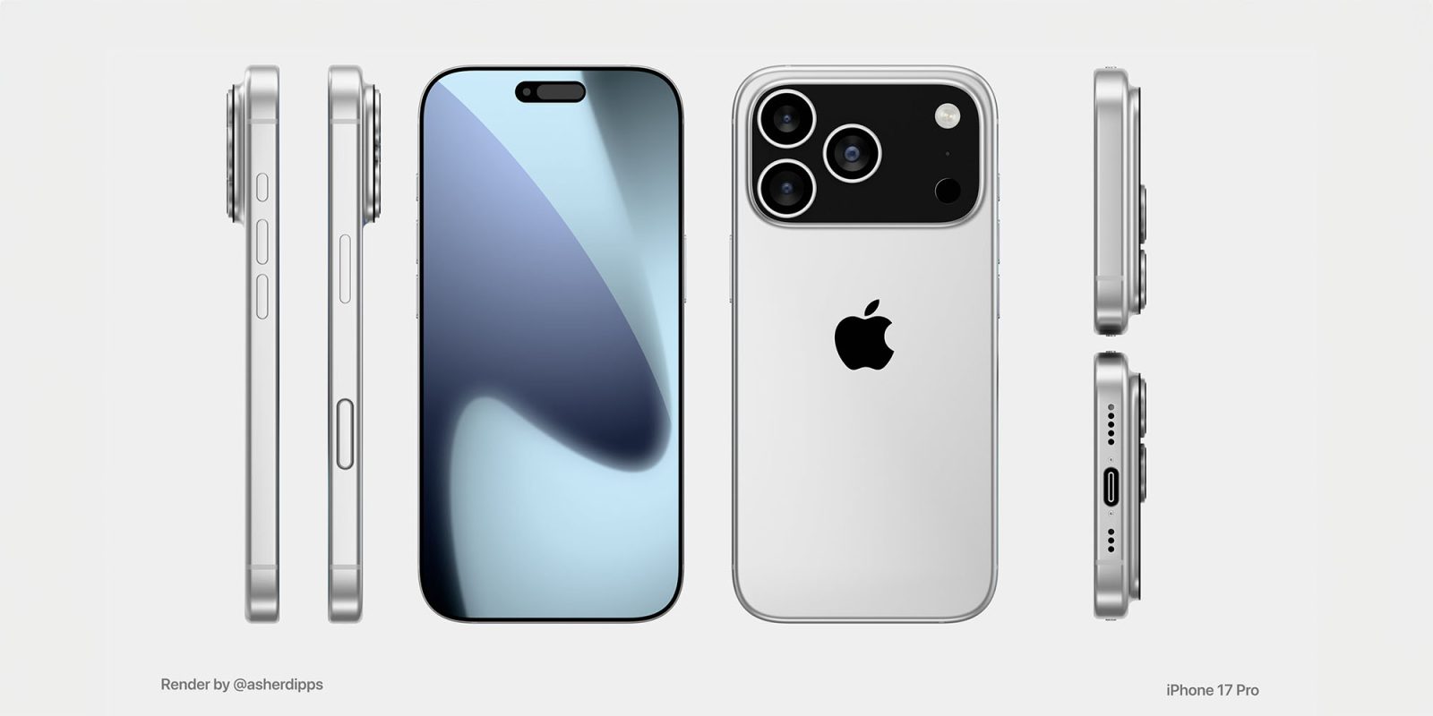 Render claims to show iPhone 17 Pro design | Created by Asher Dipprey