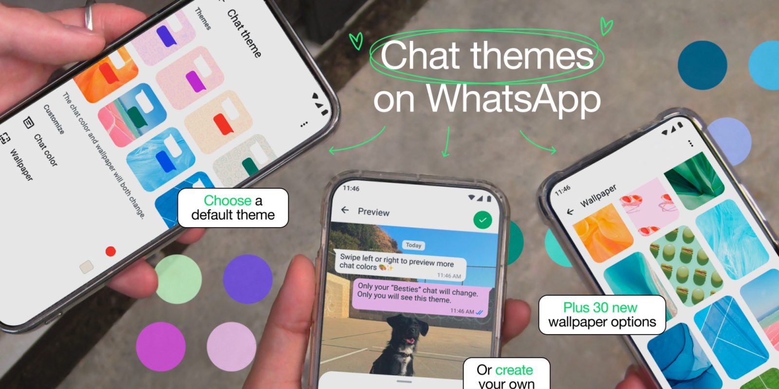 WhatsApp begins rolling out chat themes to everyone