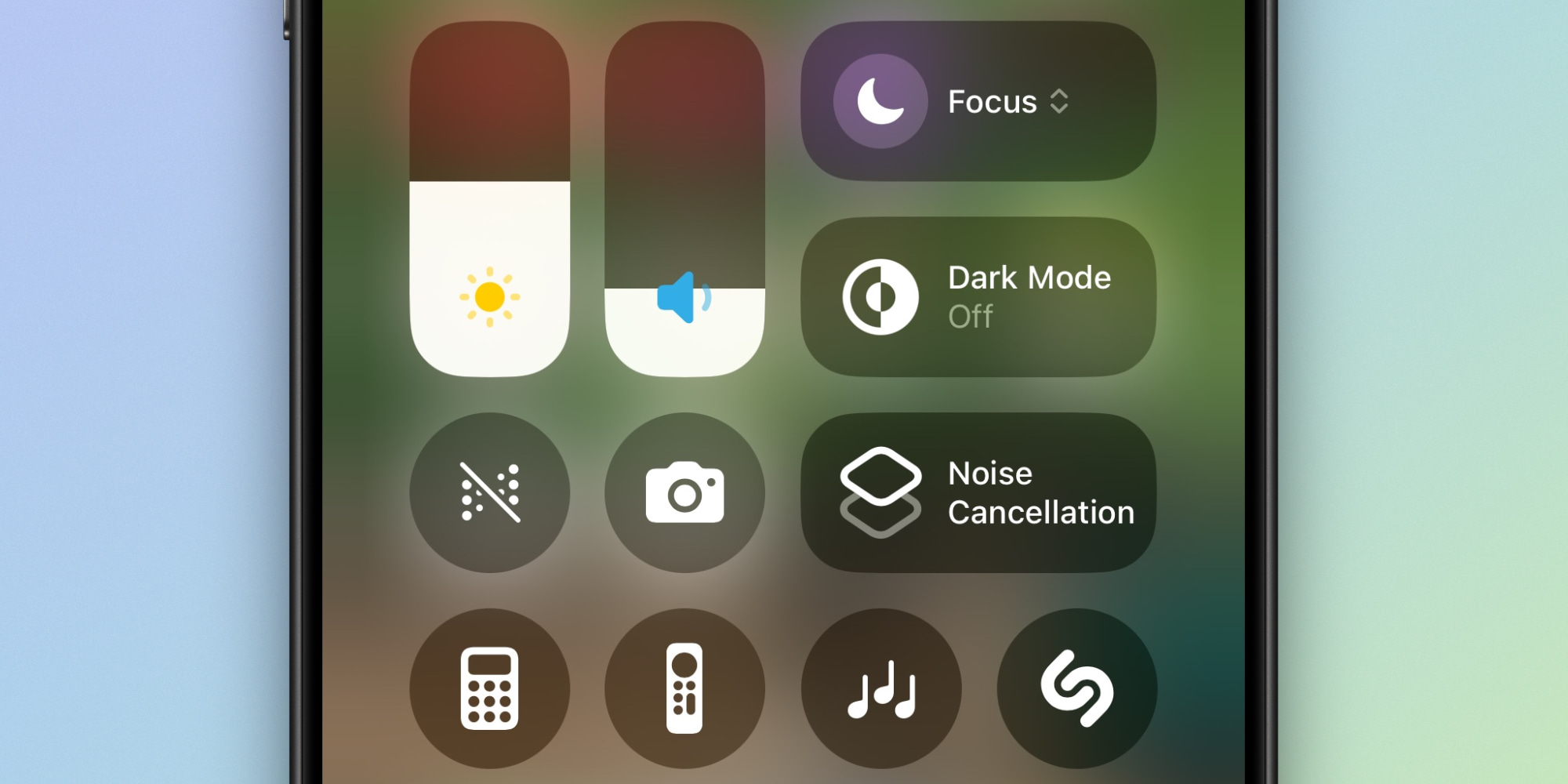 Control Center AirPods