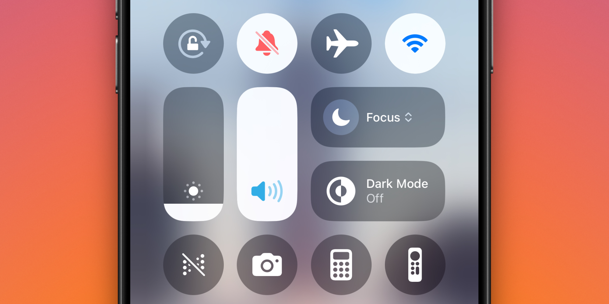 iOS 18.4 Control Center