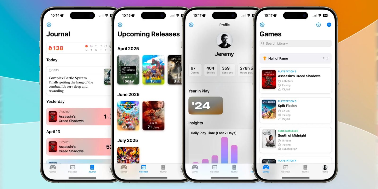 GamePal is the perfect companion app to help gamers keep track of their collection
