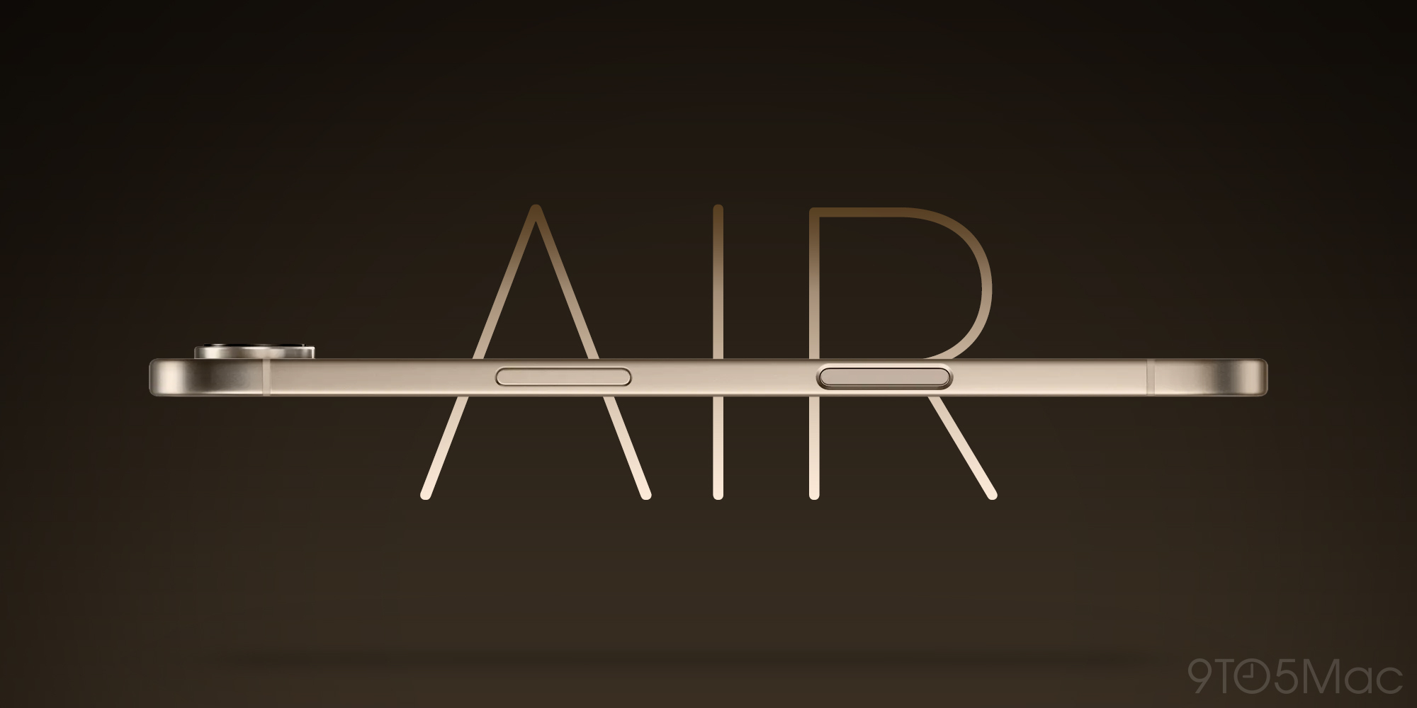 iPhone 17 Air may get 120Hz display, but lack ProMotion features | Render of Air model against AIR name