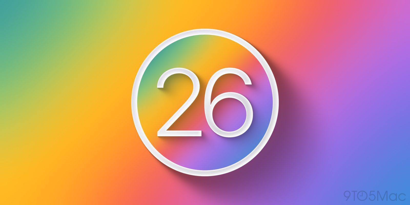 macOS 26 rainbow