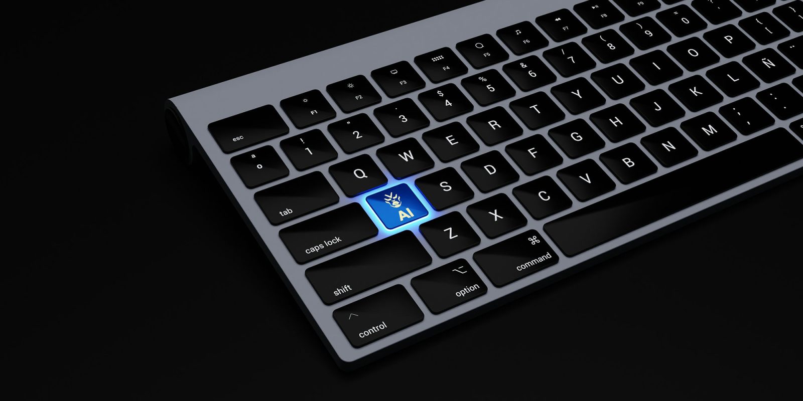 Approaching WWDC, Apple researchers dispute claims that AI is capable of reasoning | Apple keyboard render with AI key