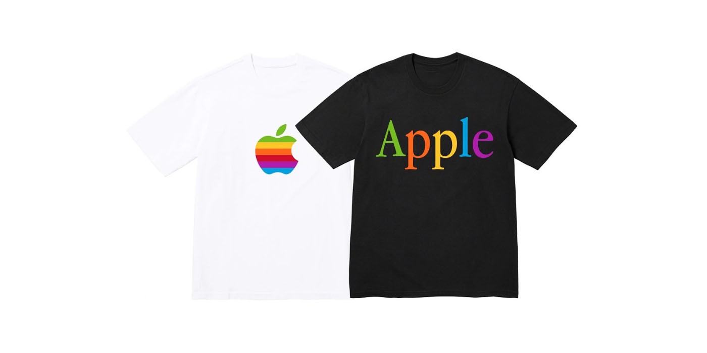 Limited-edition official Apple merchandise goes retro for WWDC 2025 | Photo shows two t-shirts
