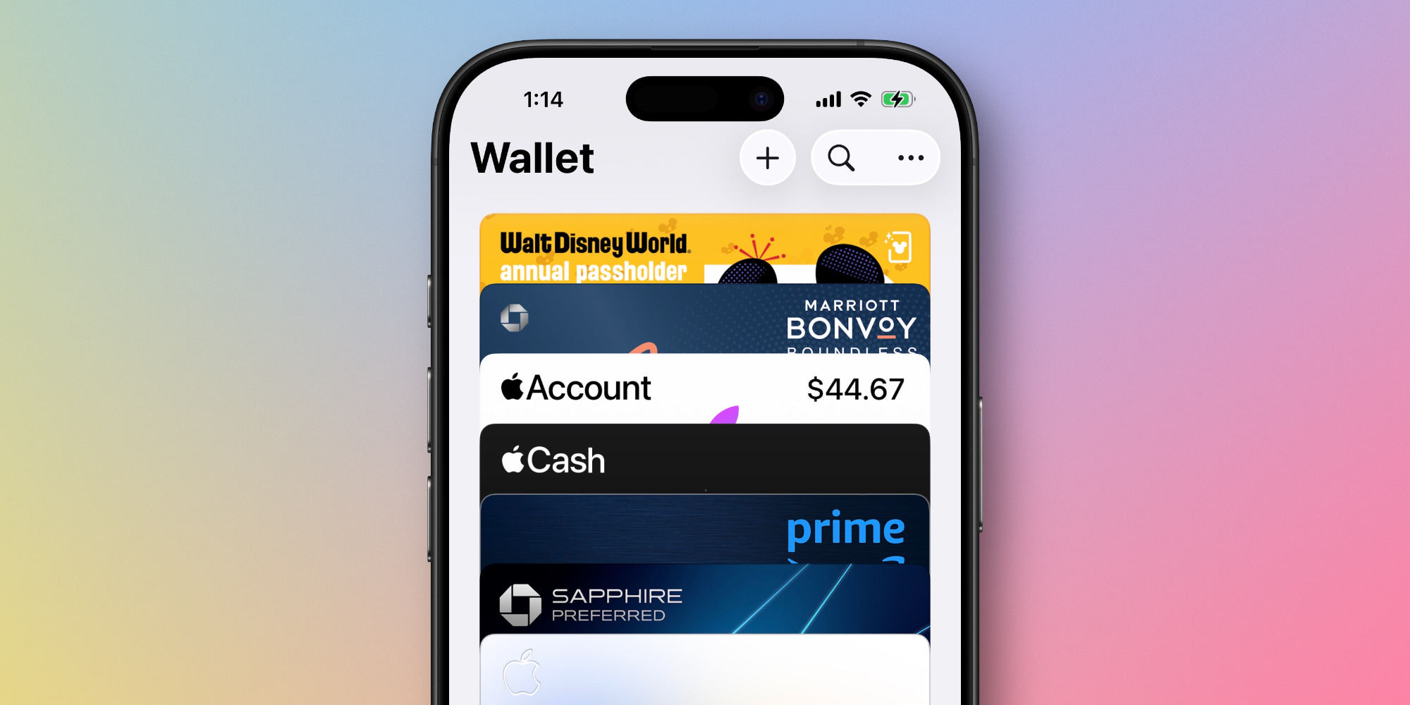 Apple Wallet app credit cards iOS 26
