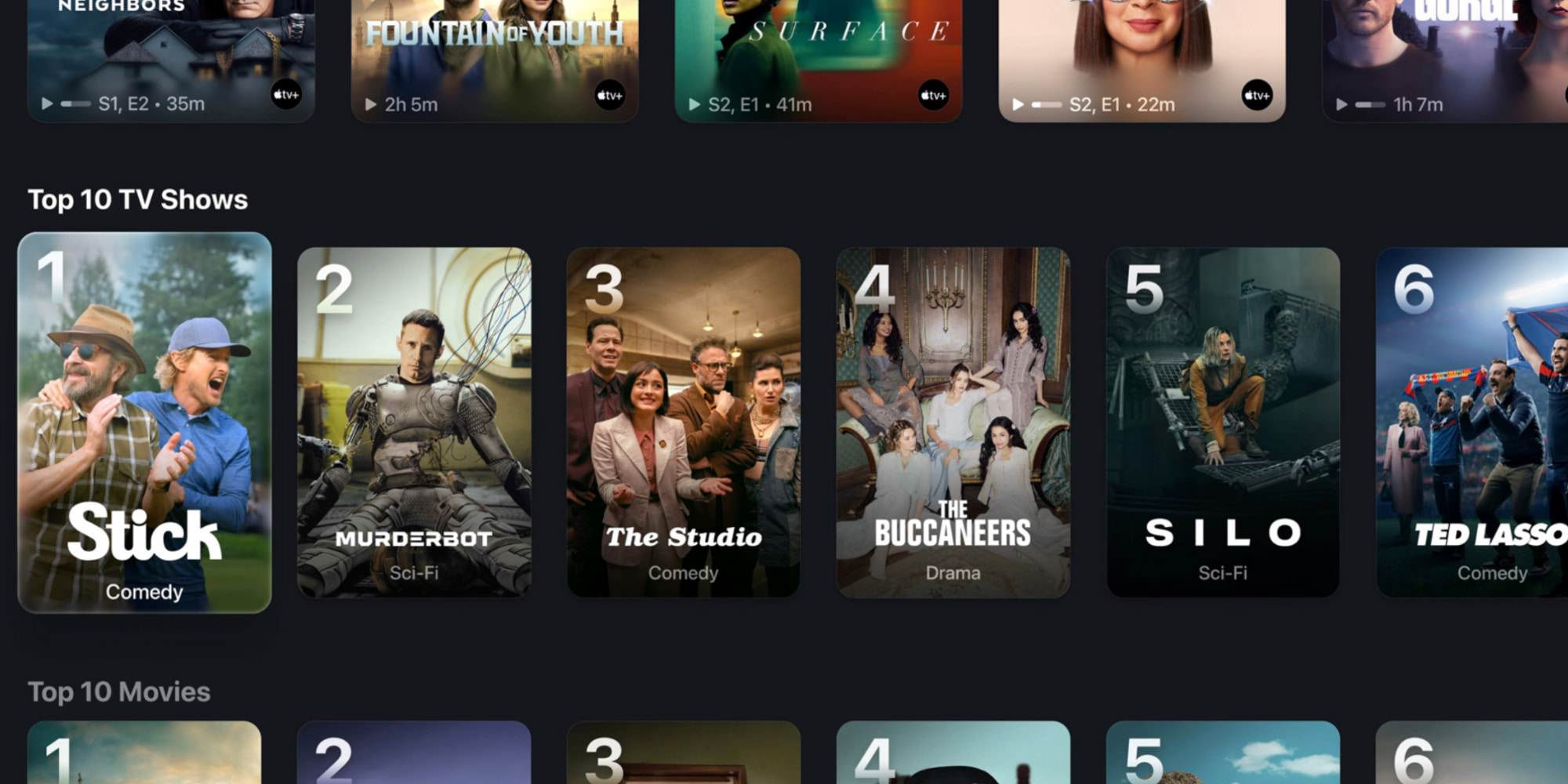 Apple TV app in tvOS 26