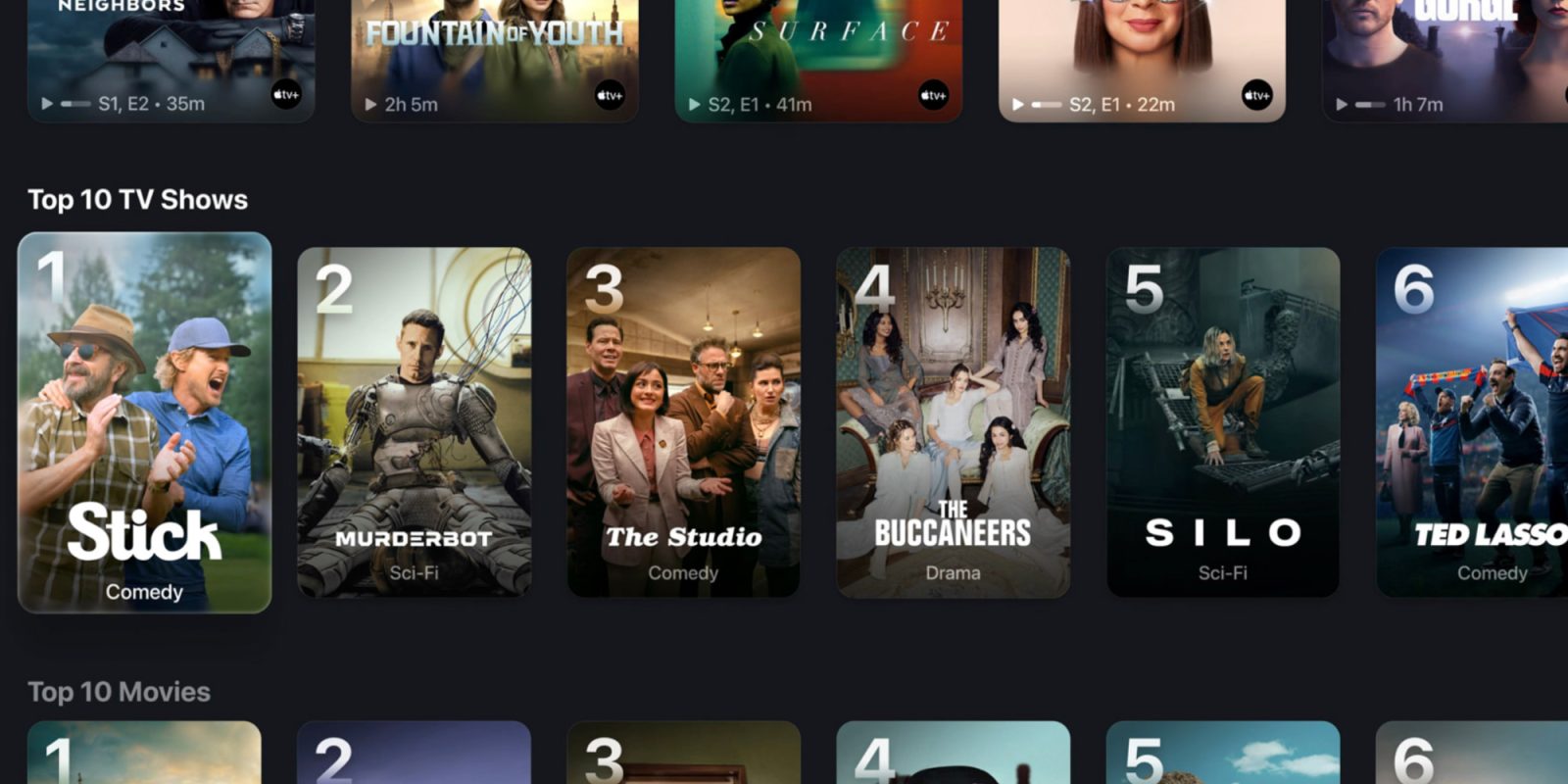 Apple TV app in tvOS 26