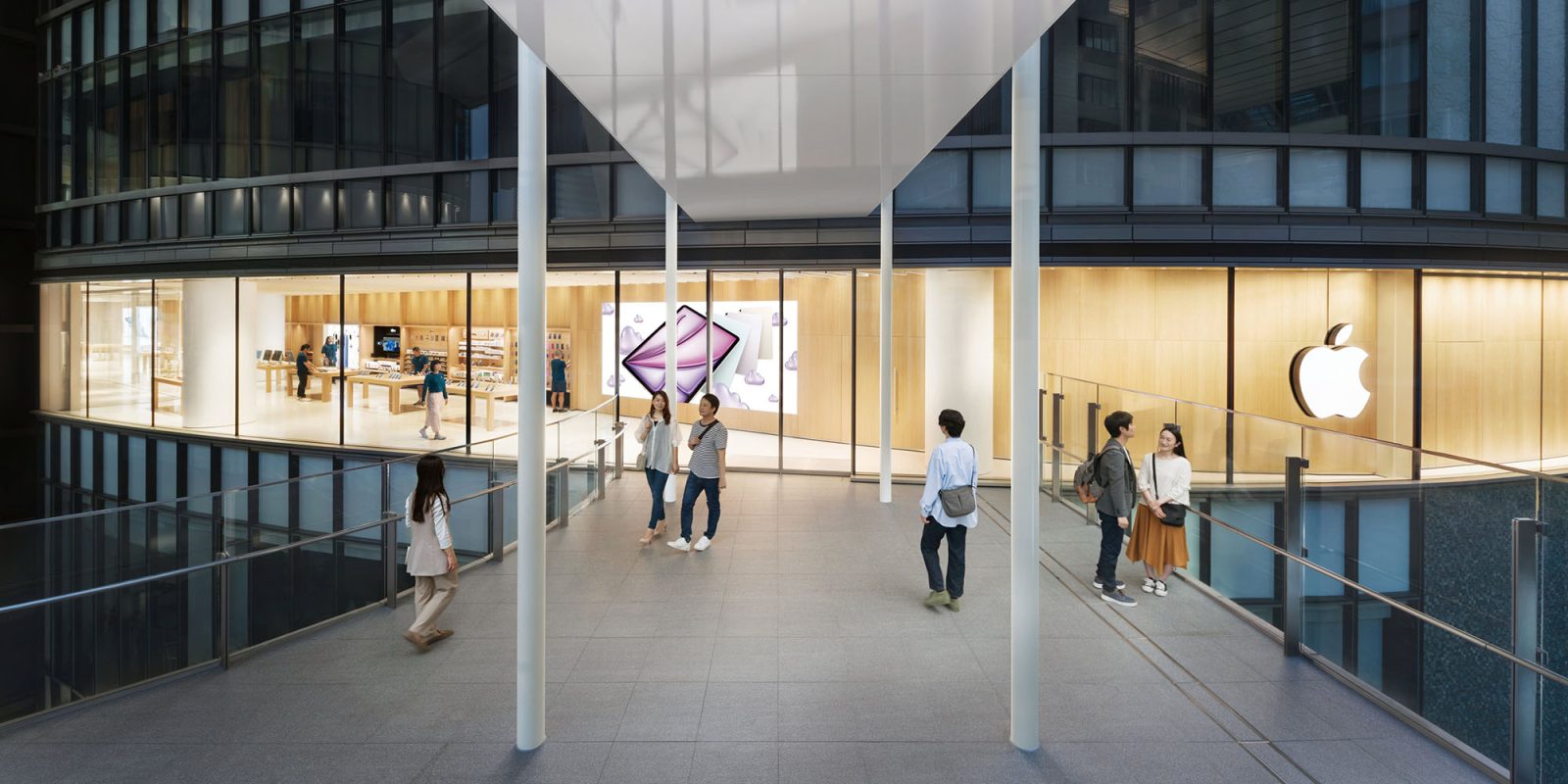 Apple shows off new store in Osaka, Japan – with Apple Intelligence workshops | Apple Umeda store frontage