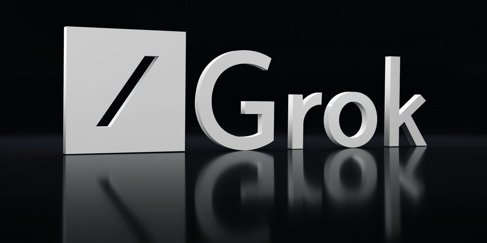 Grok chatbot silenced as even Musk saw how awful it was | 3D rendering of the Grok logo