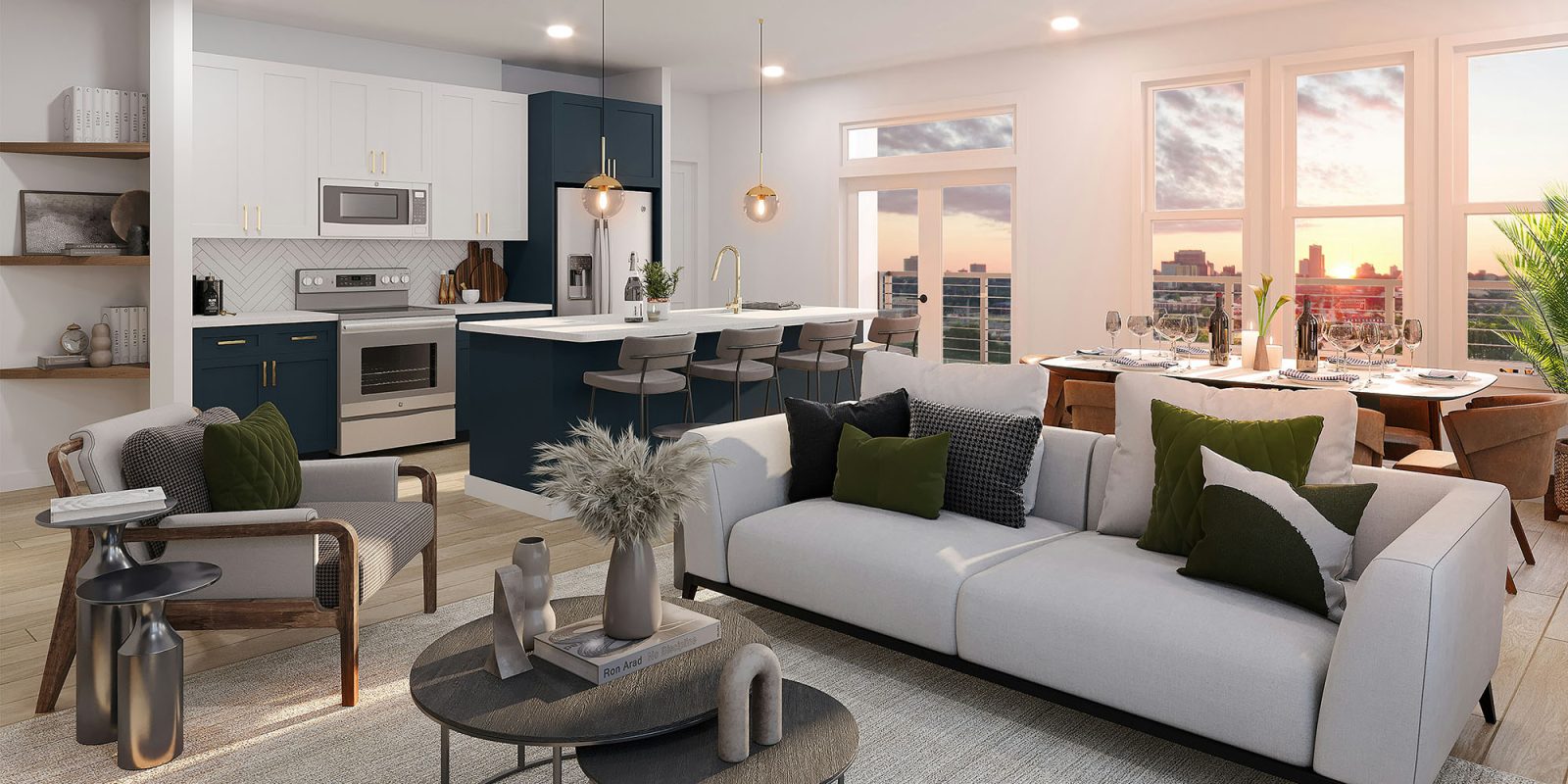 Matter enhancements enable cheaper HomeKit-compatible devices and slicker control of existing ones | Modern apartment interior shown