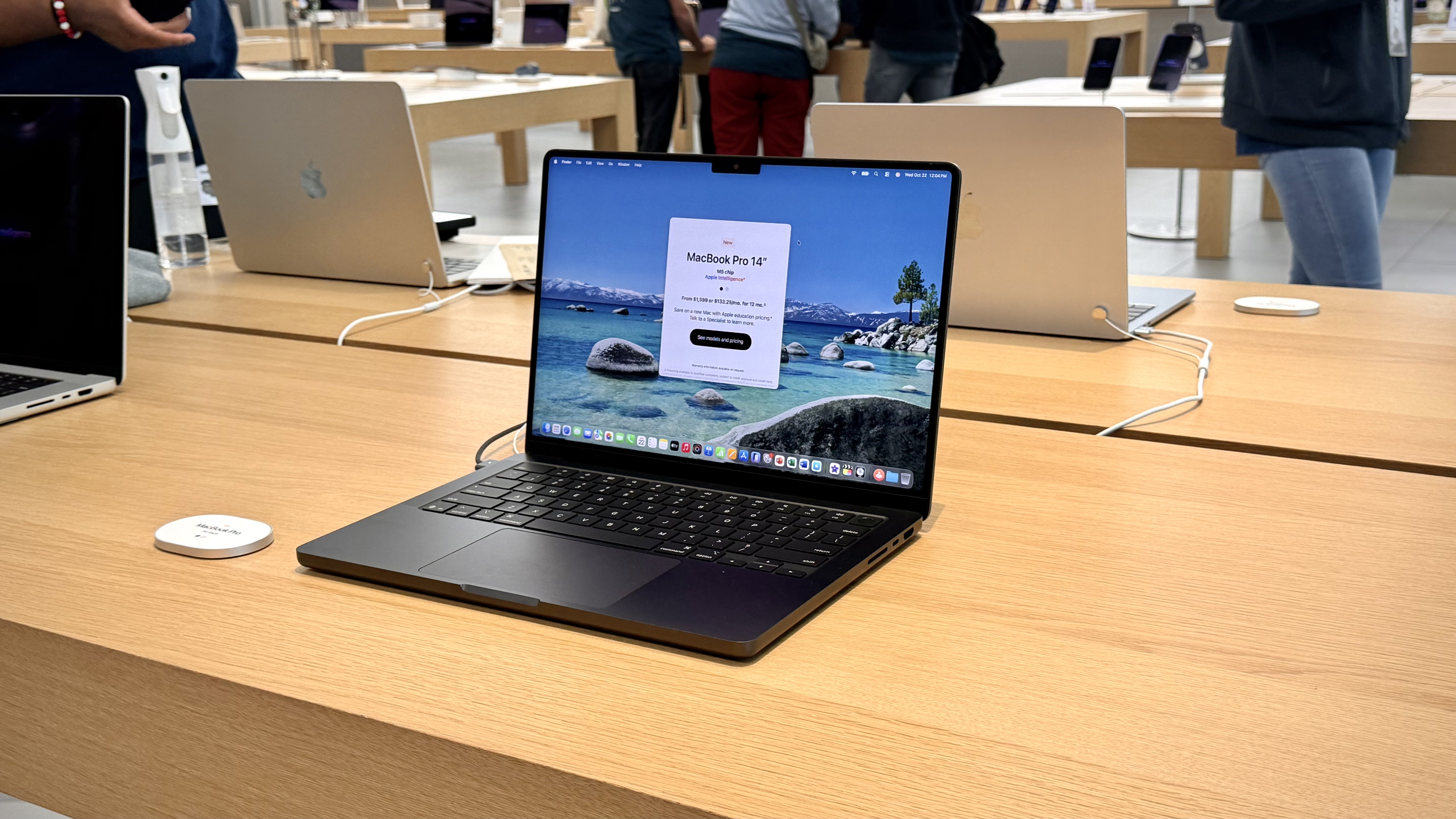 M5 macbook pro - apple store -arin waichulis