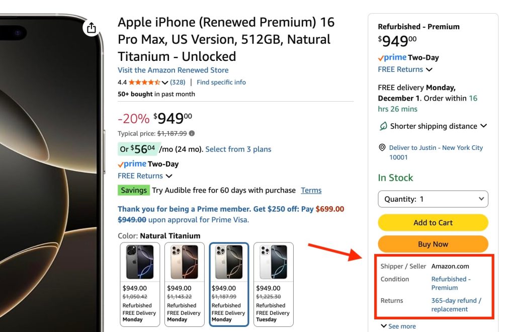 iPhone Amazon Renewed Premium