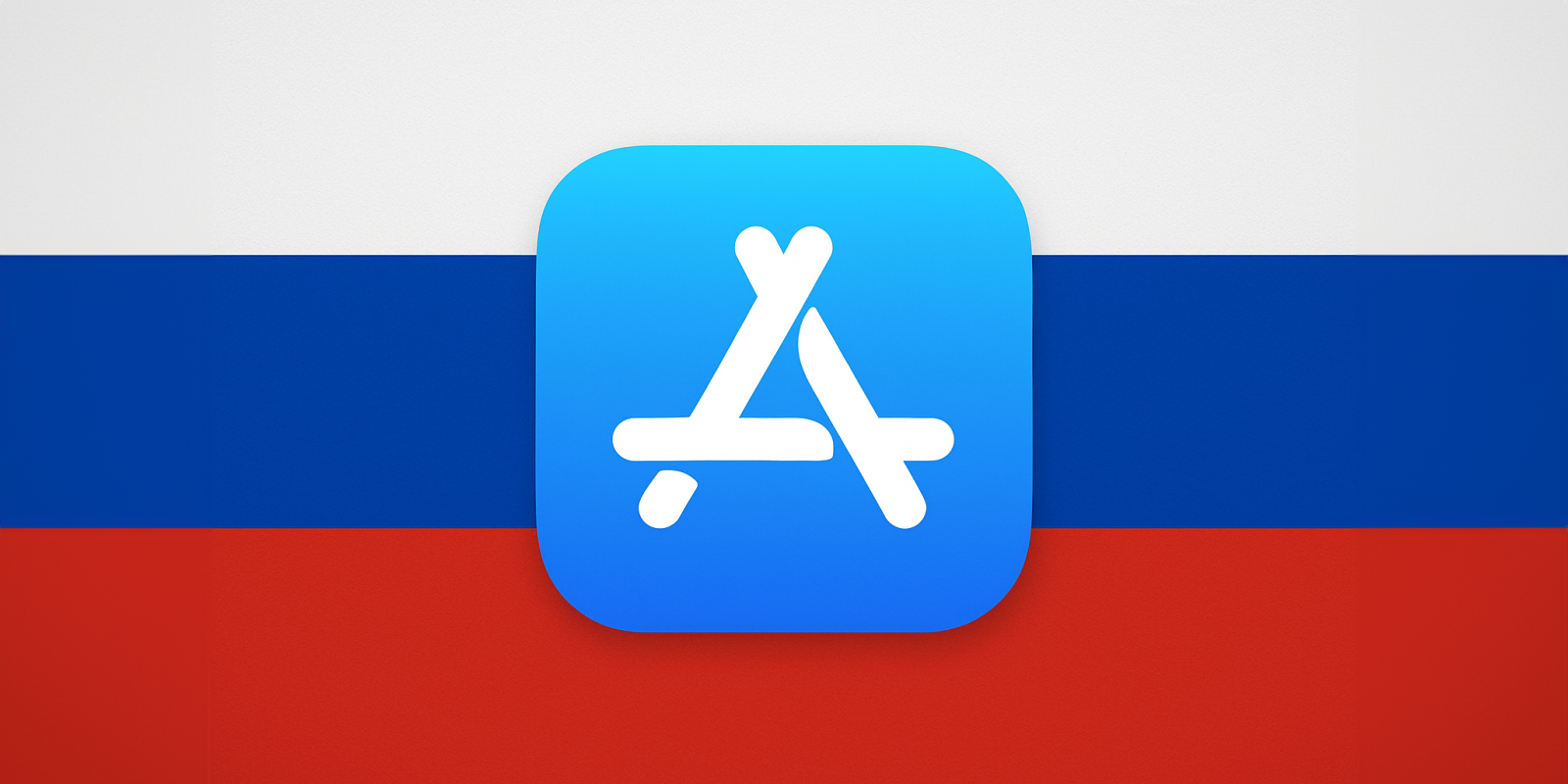 Apple reportedly broke the law by ignoring US sanctions on apps | App Store icon overlaid on a Russian flag