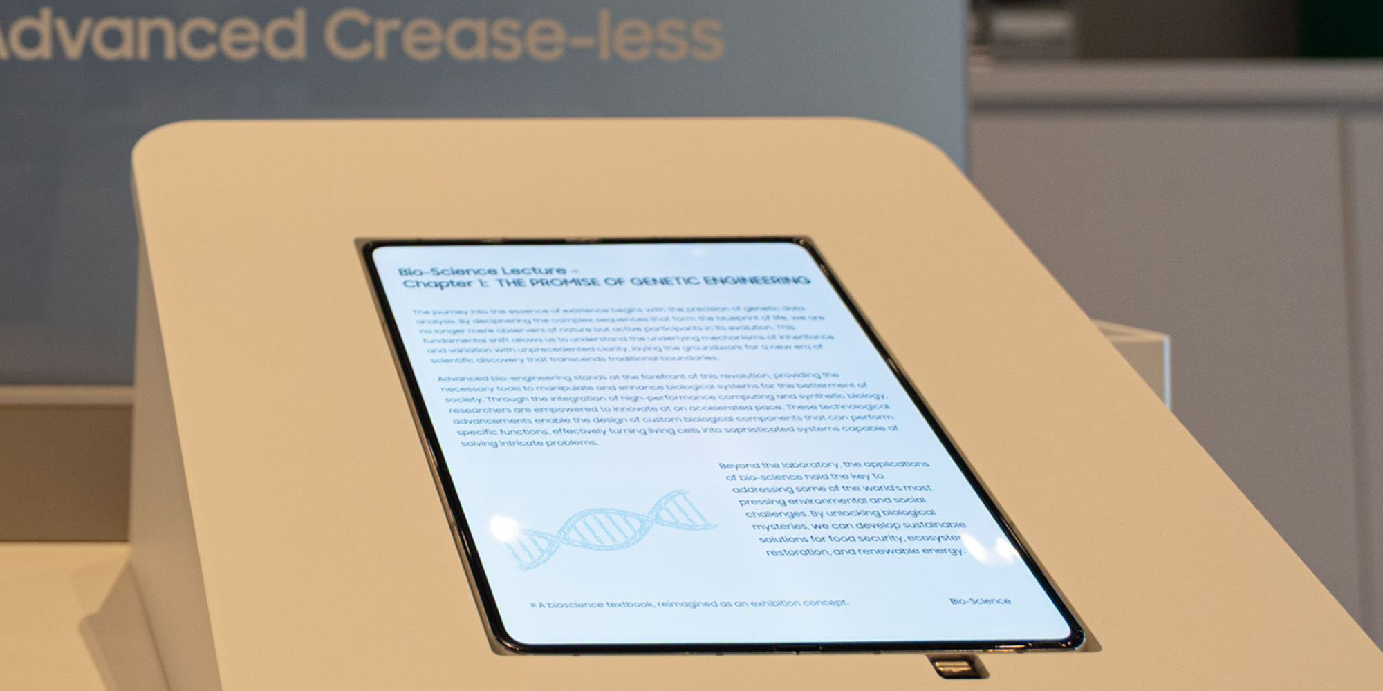 The is likely the iPhone Fold display, and it looks amazing