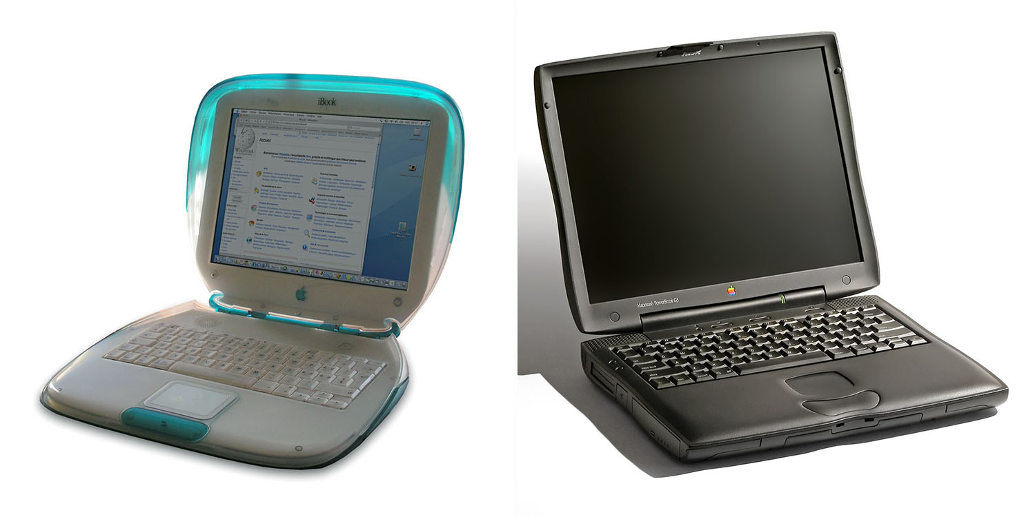 Could the low-cost MacBook be the new iBook? | iBook G3 left, PowerBook G3 right