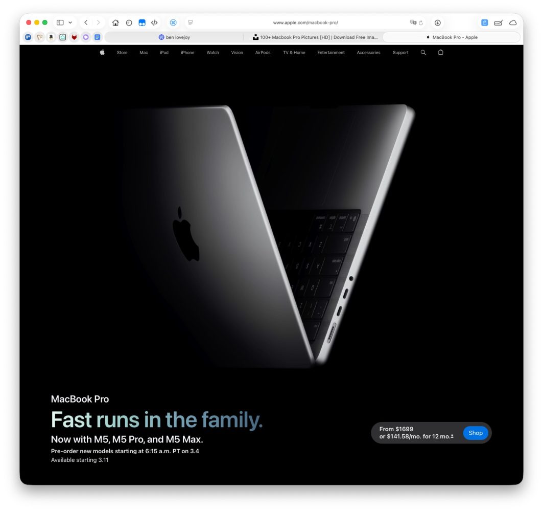 Latest MacBook Pro battery life unaffected despite a big change | Low-key photo of the machine