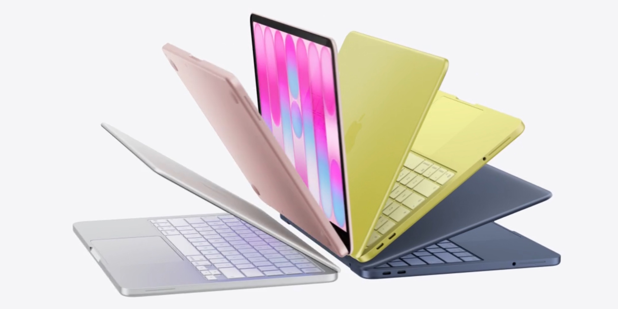 Apple Stores welcome the MacBook Neo, with in-store pickup available today | All the colors shown in one image